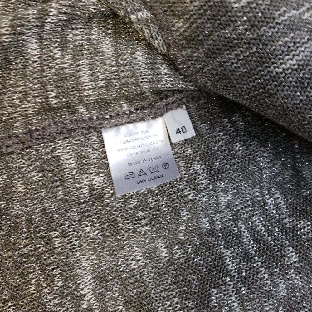 Amina Rubinacci Made in Italy Grey Knit Blazer - Picture 4 of 4